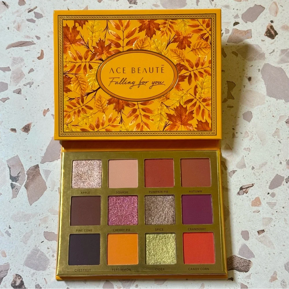 Ace Beaute New Falling for You Eyeshadow Palette Fall Inspired Matte Metallic‎